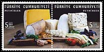 Turkey new post stamp Cheeses