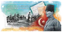 Turkey new post stamp Centenary of Mudanya agreement