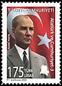 Turkey new post stamp Ataturk